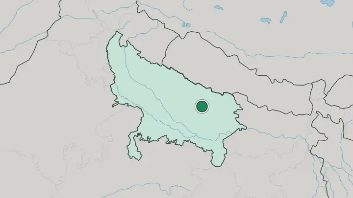 Map of Ayodhya in India