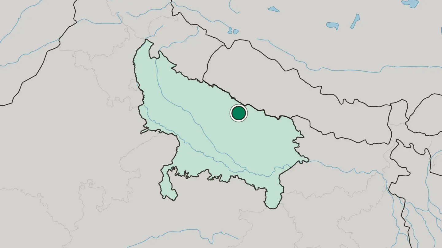 Map of Bahraigh in India