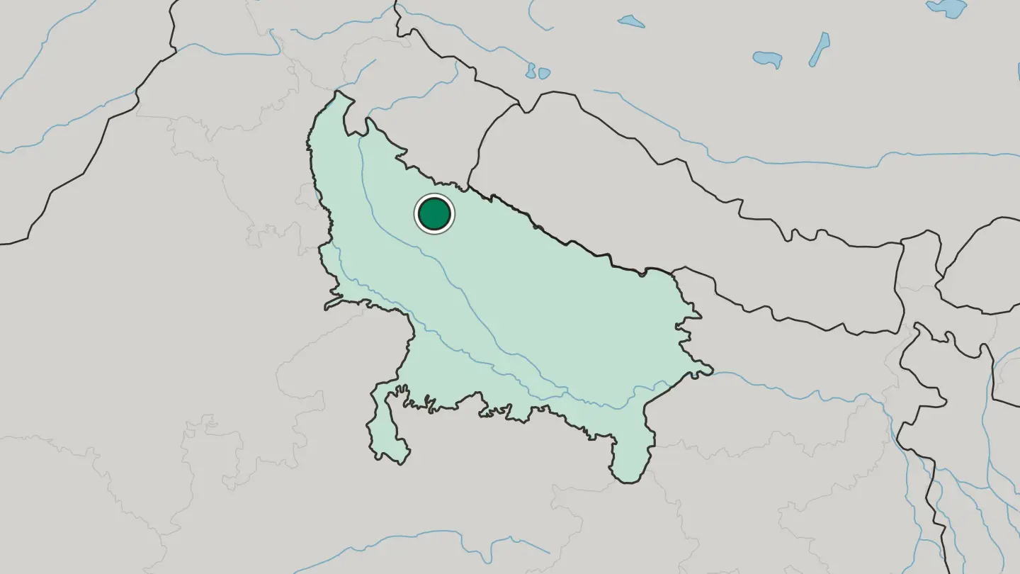 Map of Bareilly in India