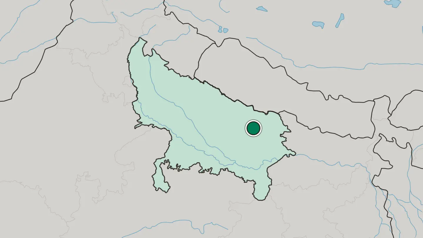Map of Bastī in India