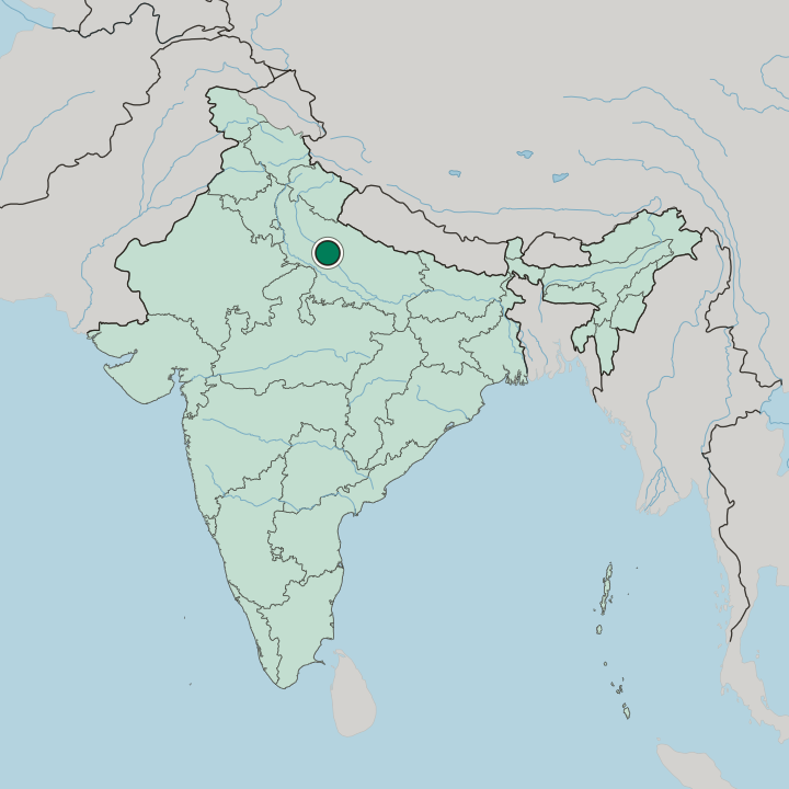 Map showing Farrukhābād — In India