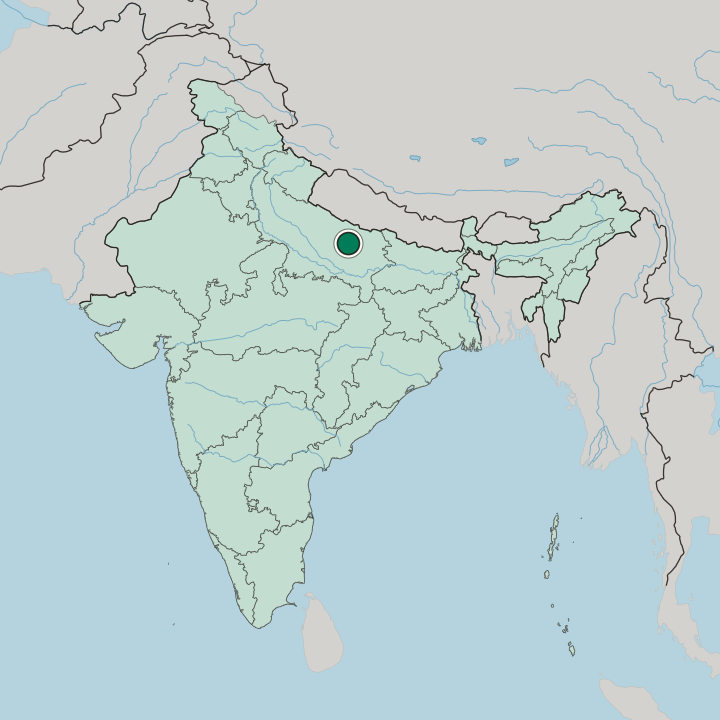 Map showing Fyzābād — In India