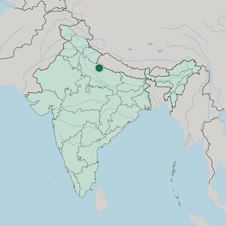 Map showing Gola Gokarannāth — In India