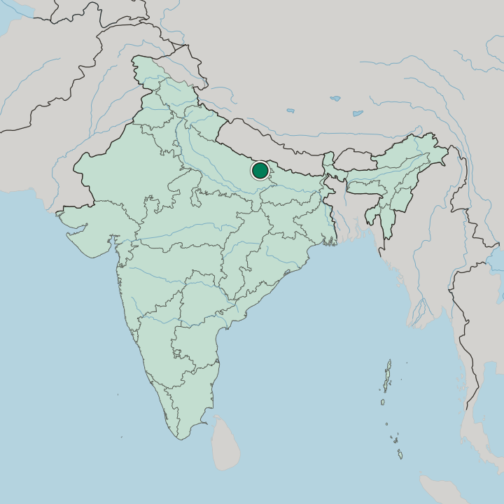 Map showing Gorakhpur — In India