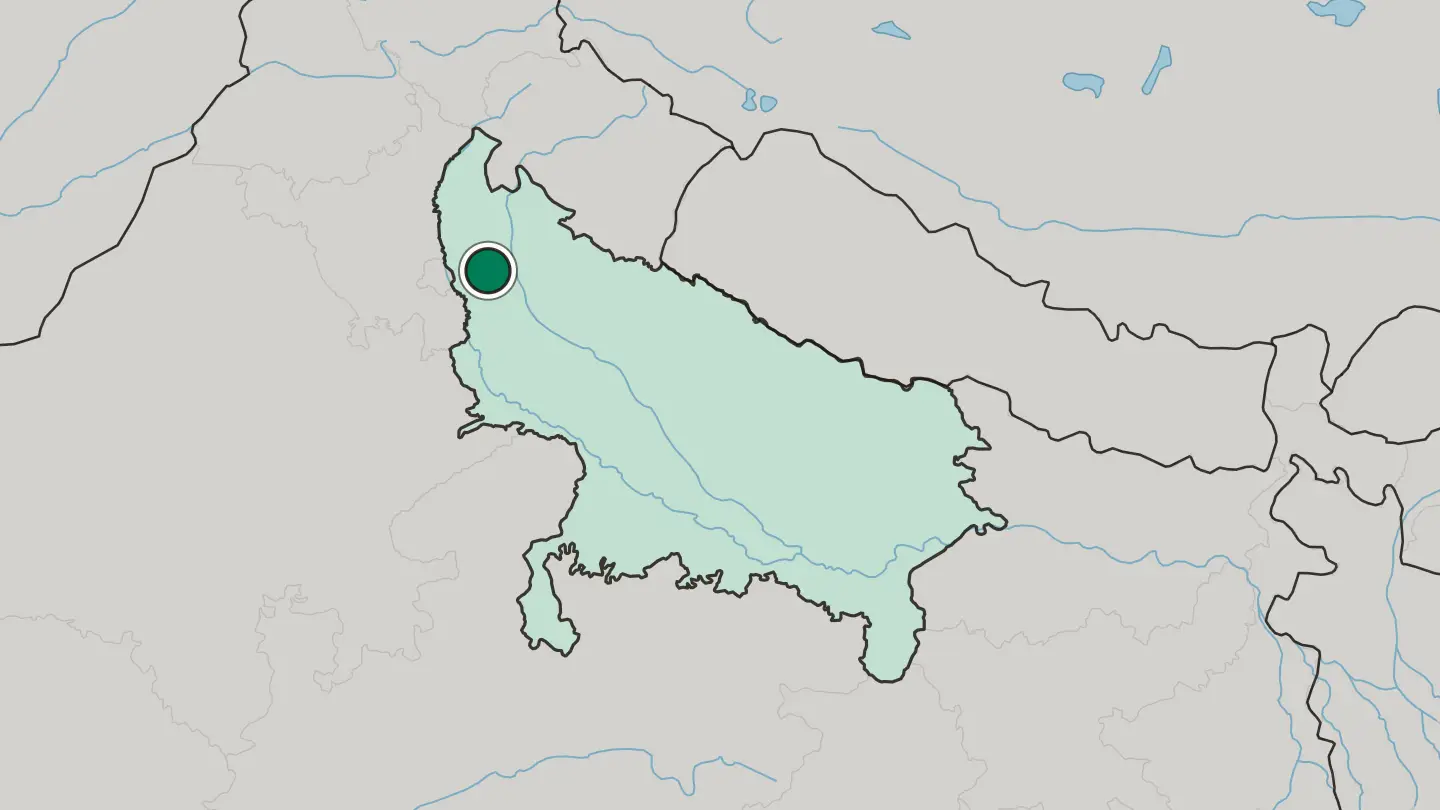 Map of Hāpur in India