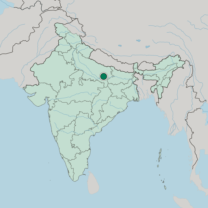 Map showing Jaunpur — In India