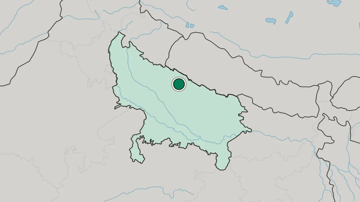 Map of Lakhīmpur in India
