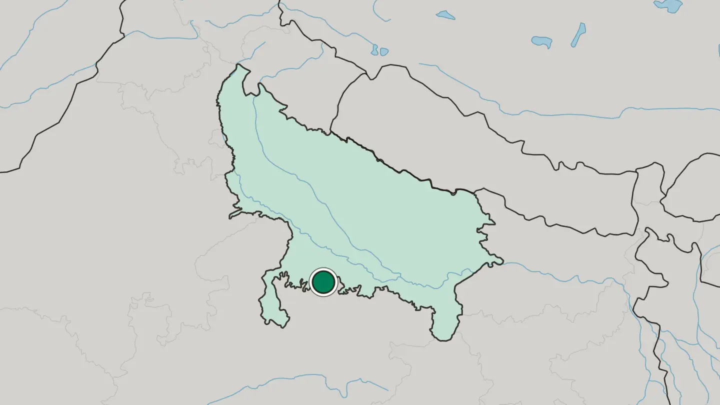 Map of Mahobā in India
