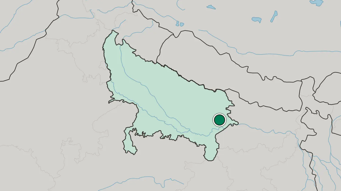 Map of Mau in India