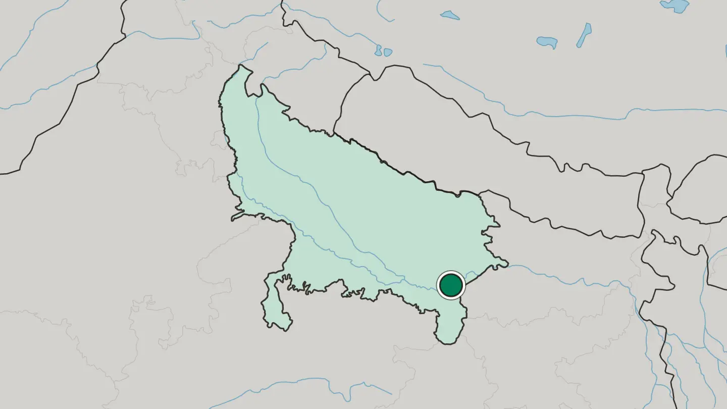 Map of Mughal Sarāi in India