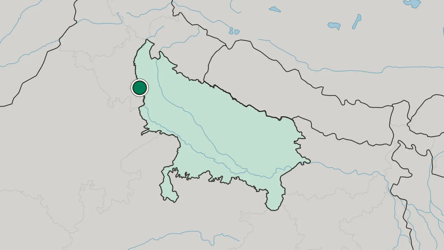 Map of Noida in India