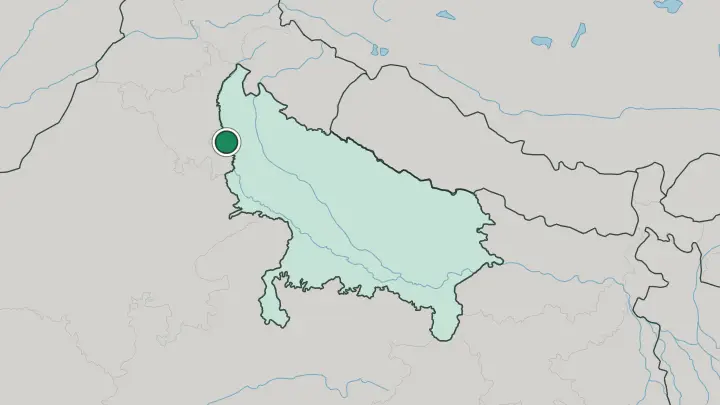 Map of Noida in India