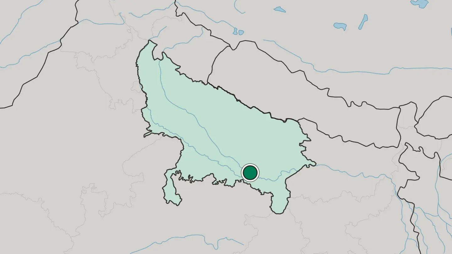 Map of Prayagraj in India