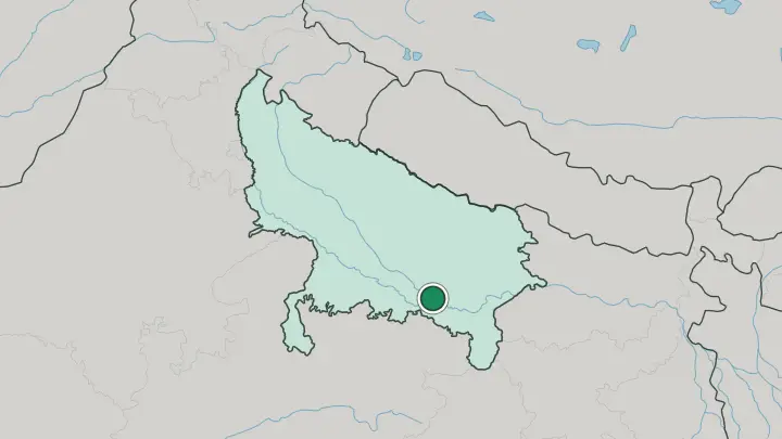Map of Prayagraj in India