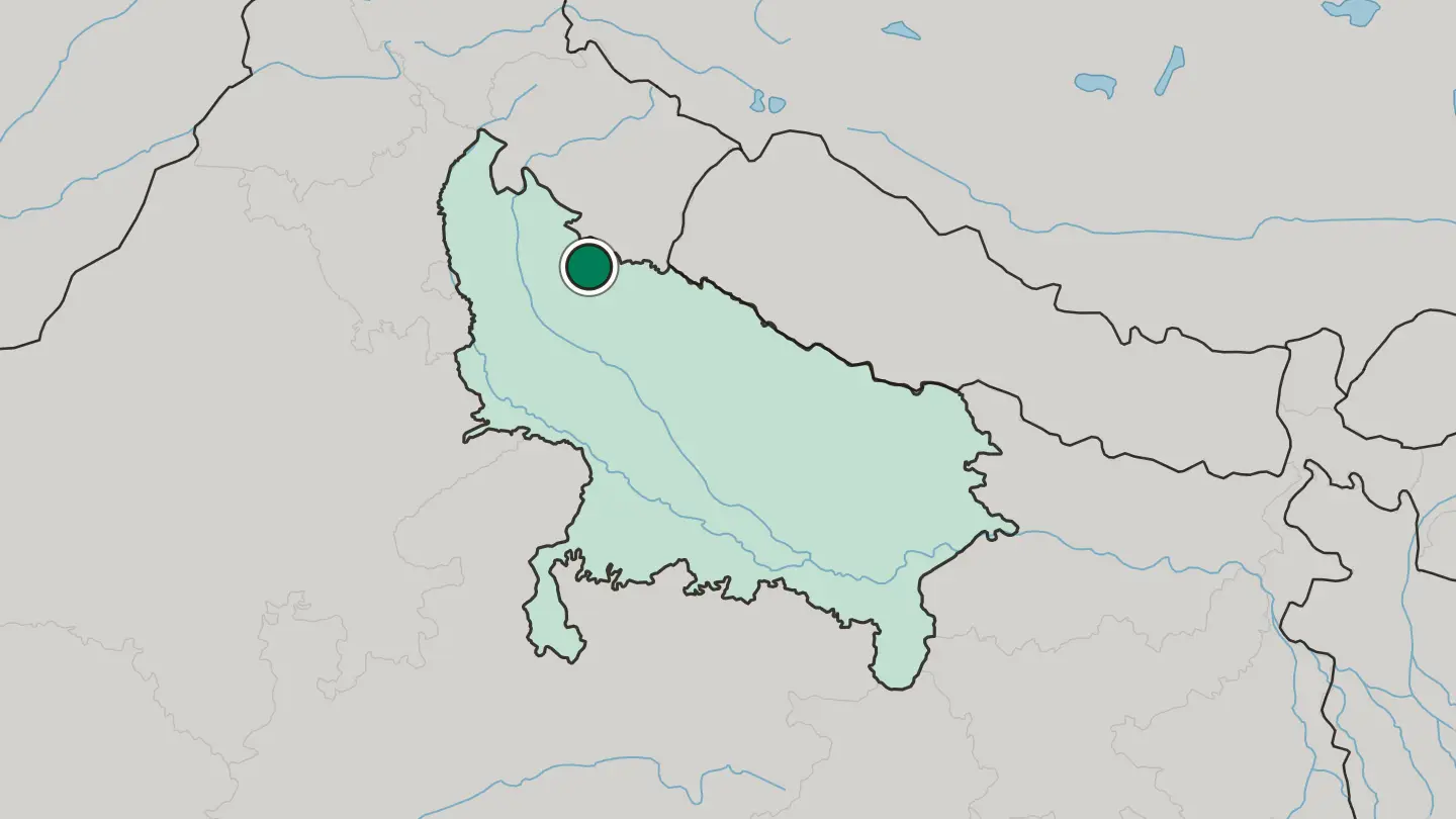 Map of Rāmpur in India