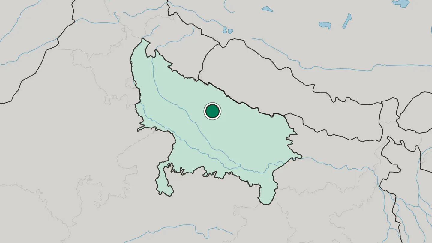Map of Sītāpur in India