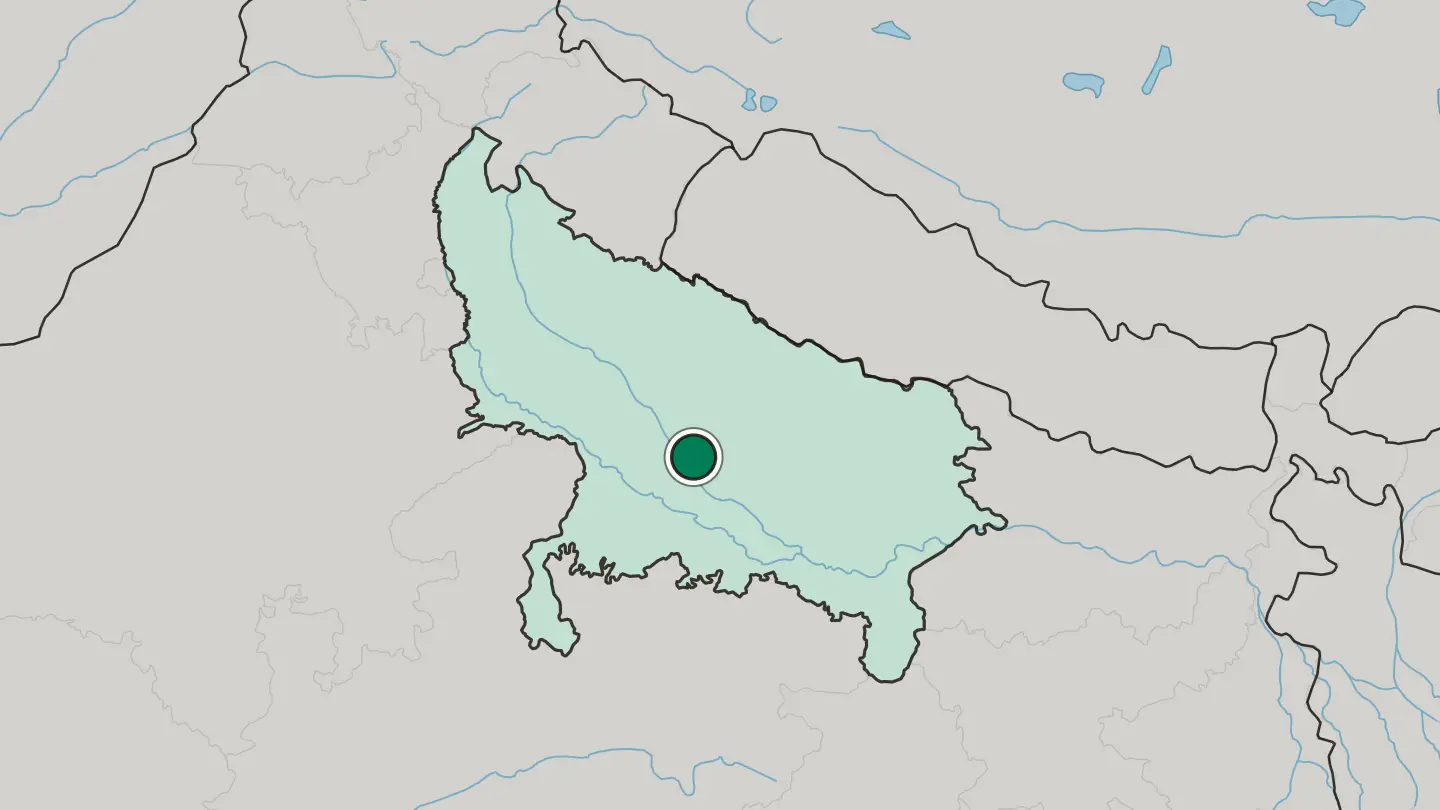 Map of Unnāo in India