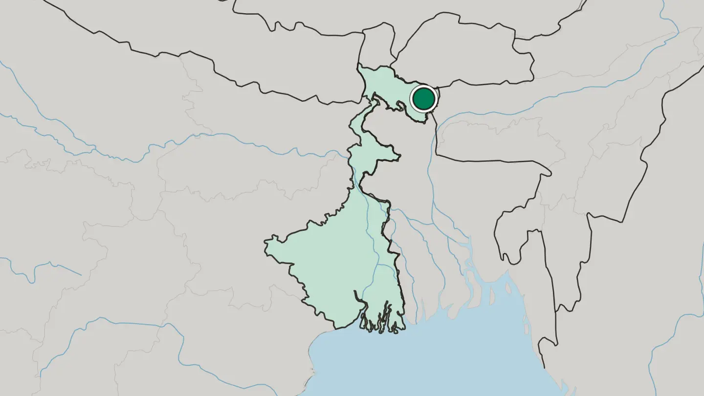Map of Alīpur Duār in India