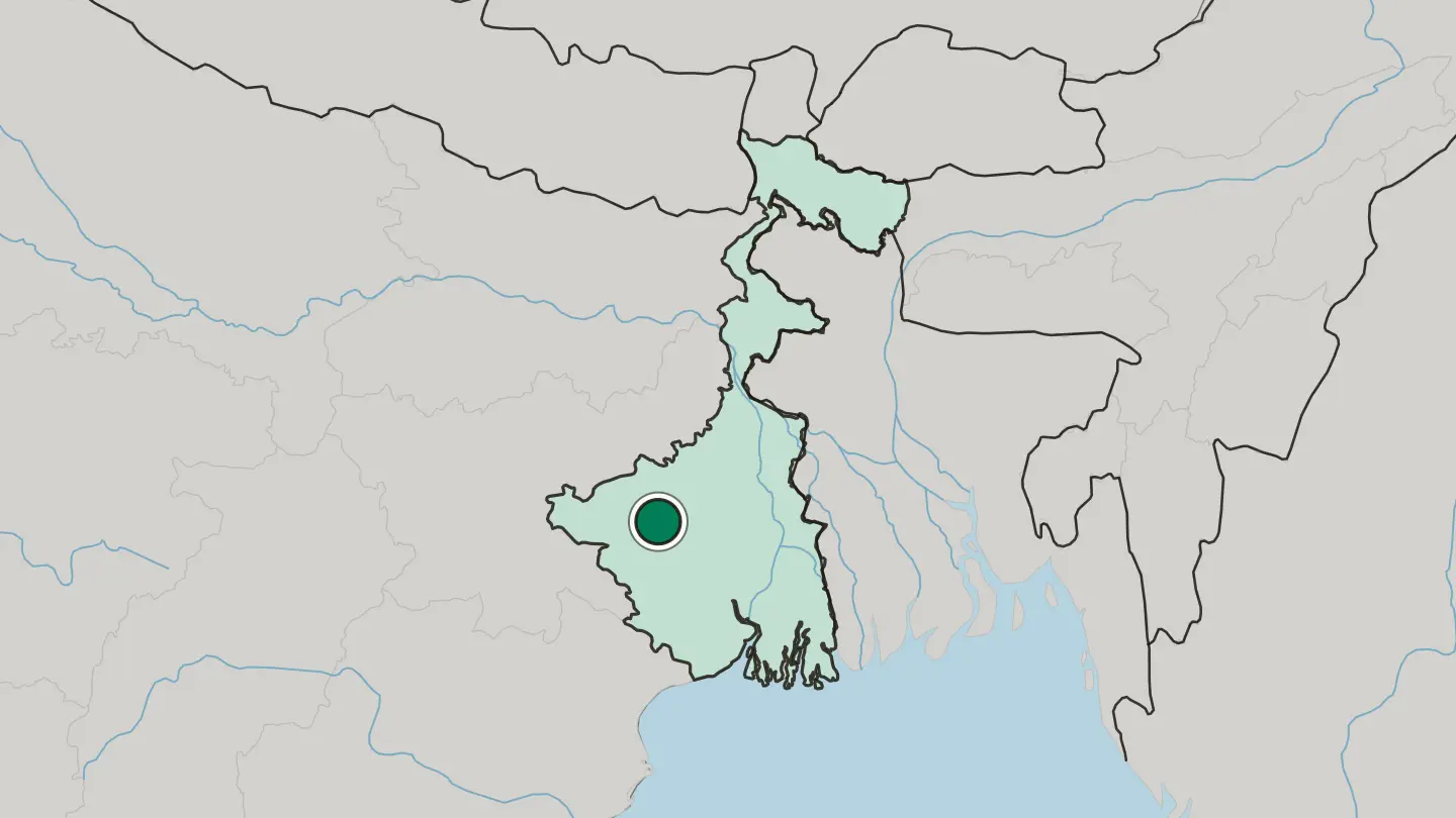 Map of Bānkura in India