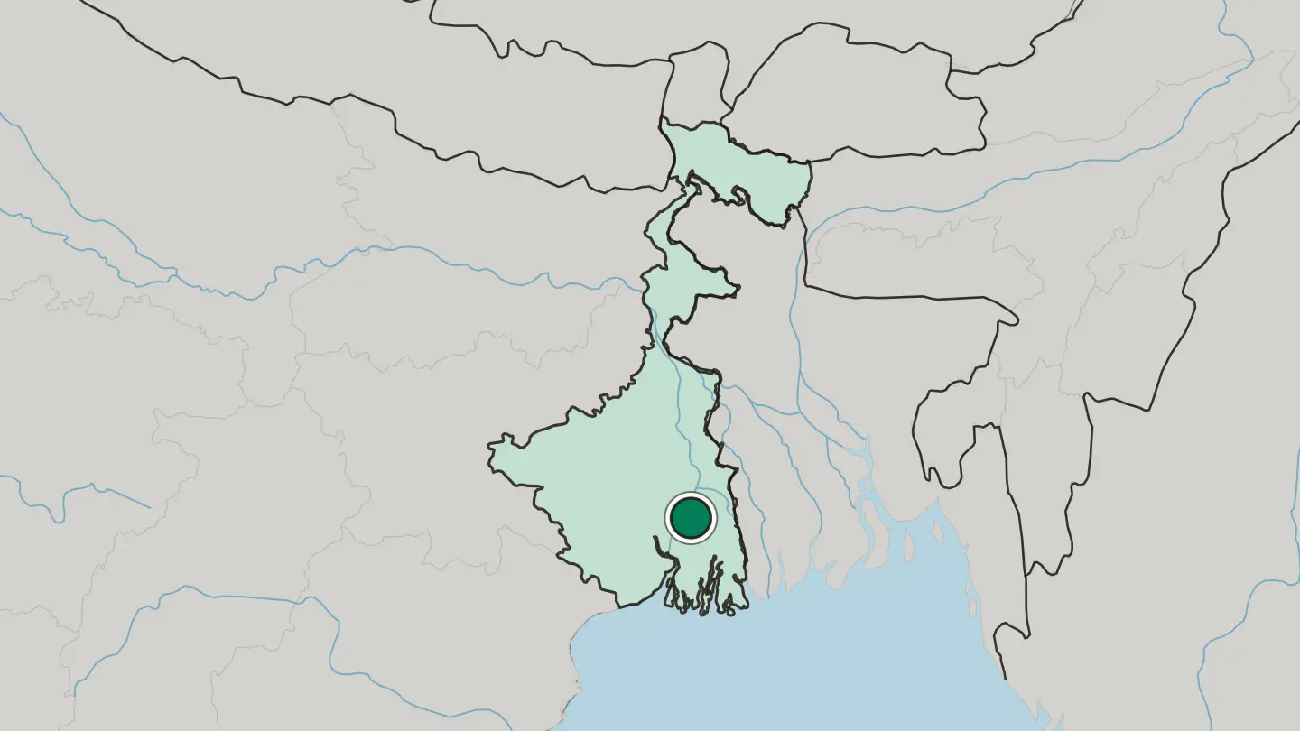 Map of Baranagar in India