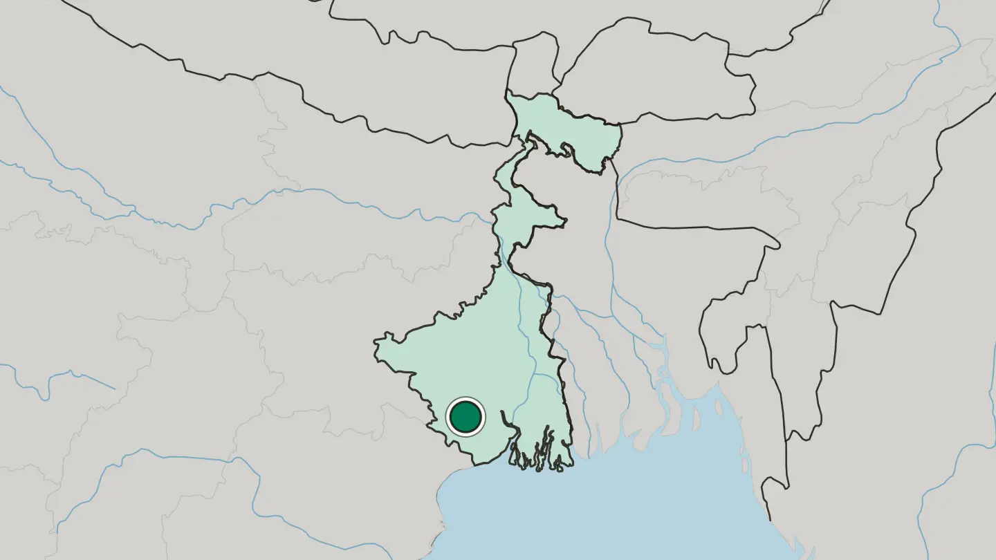 Map of Kharagpur in India