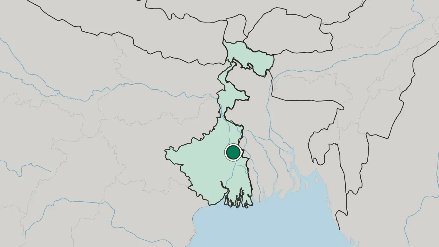 Map of Navadwīp in India