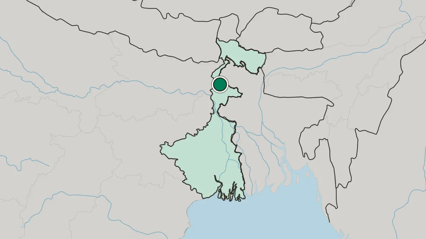 Map of Rāiganj in India