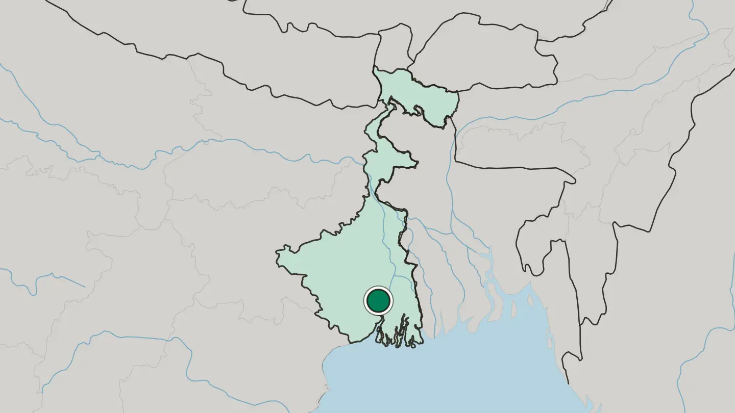 Map of Uluberiya in India