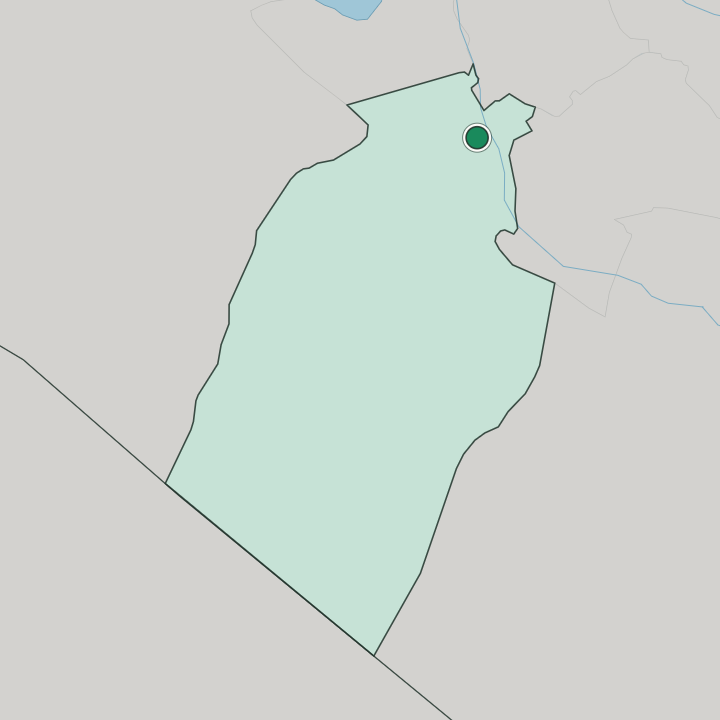 Map showing Najaf — In An Najaf
