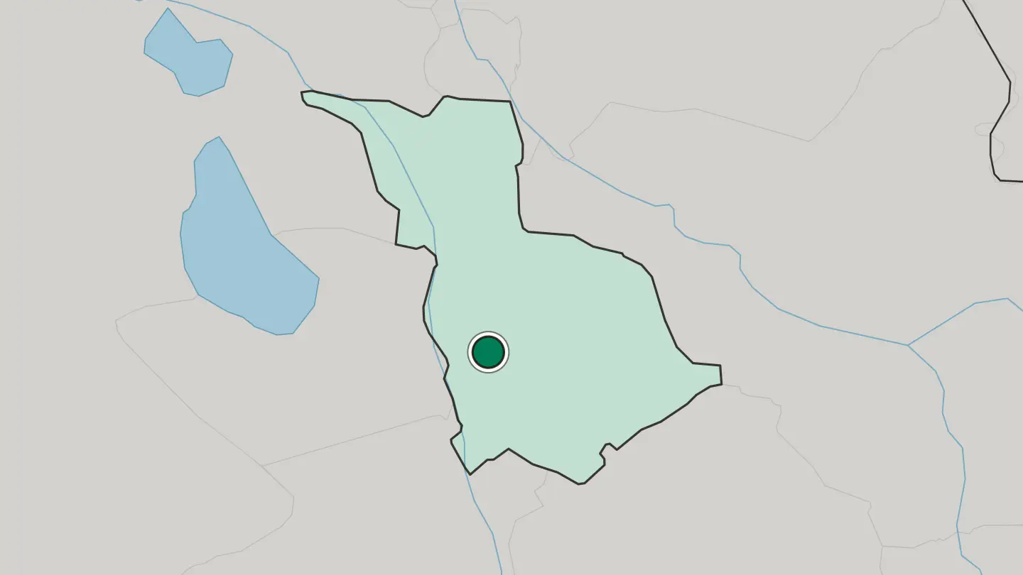 Map of Al Hillah in Iraq