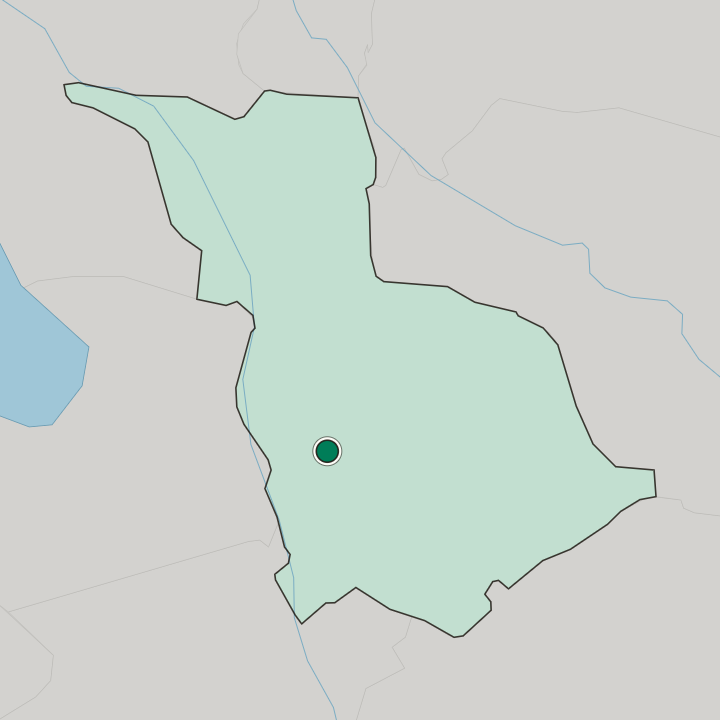 Map showing Al Hillah — In Babil Governorate