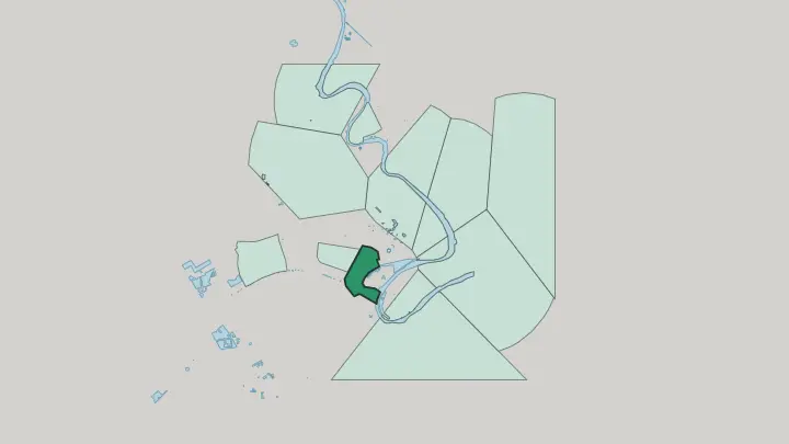 Map of Al-Qadisiyah in Baghdad
