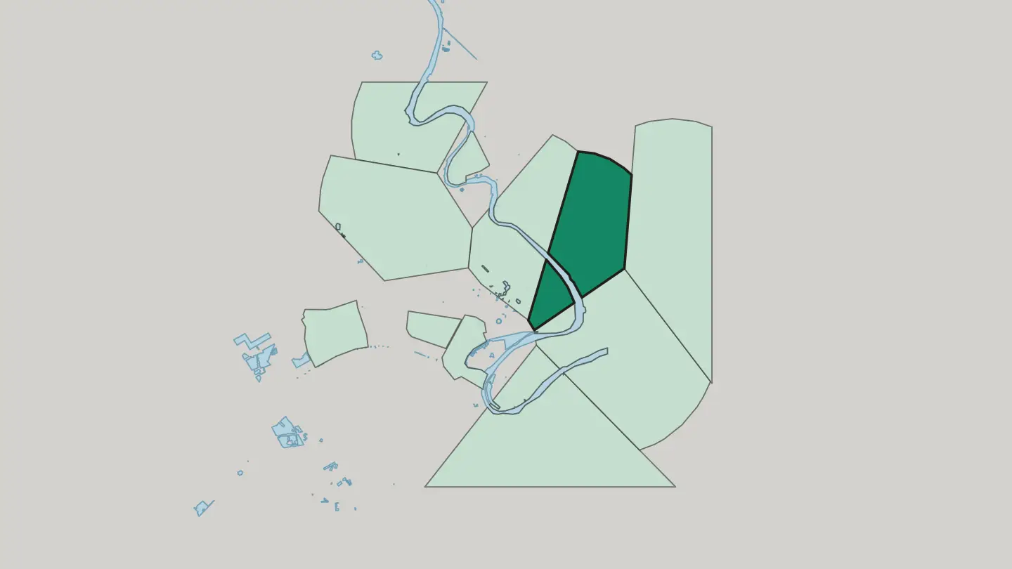 Map of Al-Rusafa in Baghdad