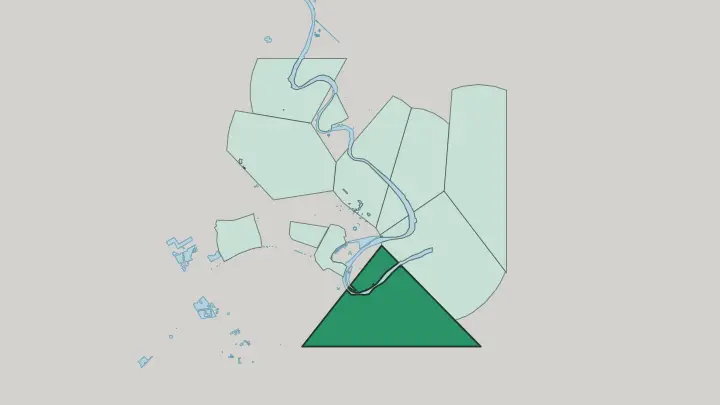 Map of Dora in Baghdad