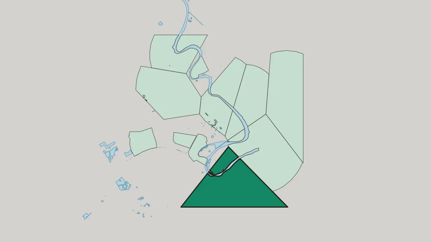 Map of Dora in Baghdad