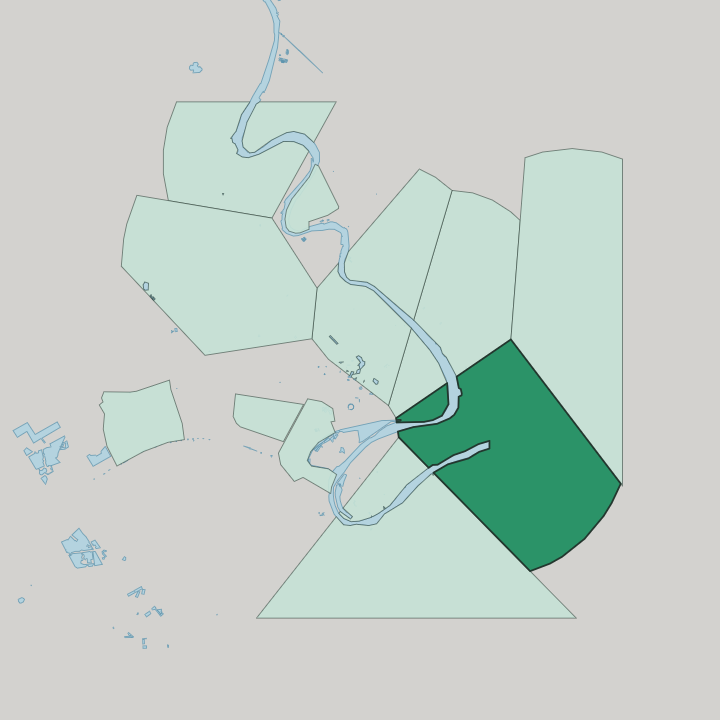 Map showing Karrada — In Baghdad