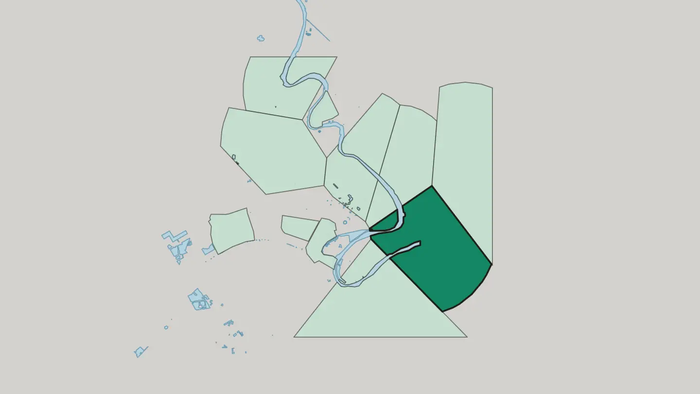 Map of Karrada in Baghdad