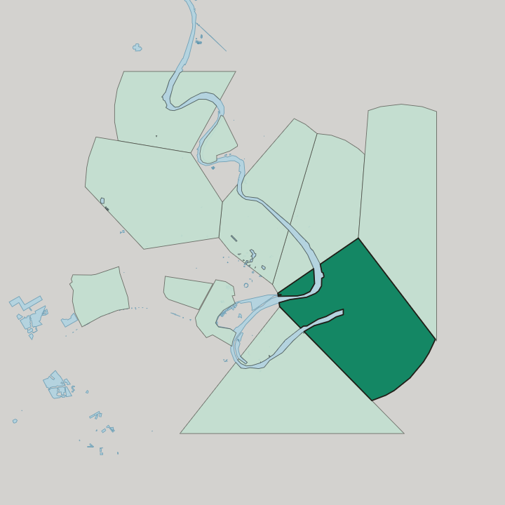 Map showing Karrada — In Baghdad