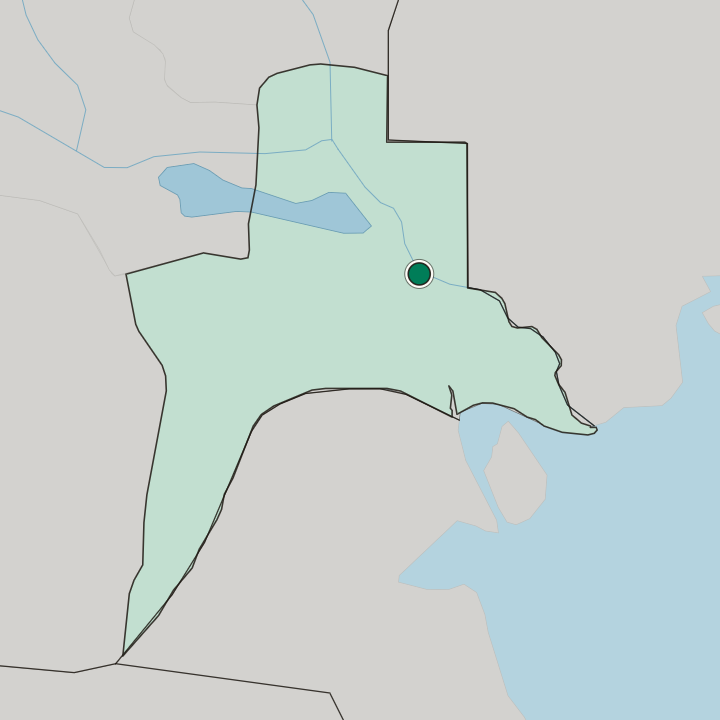 Map showing Basrah — In Basra Governorate