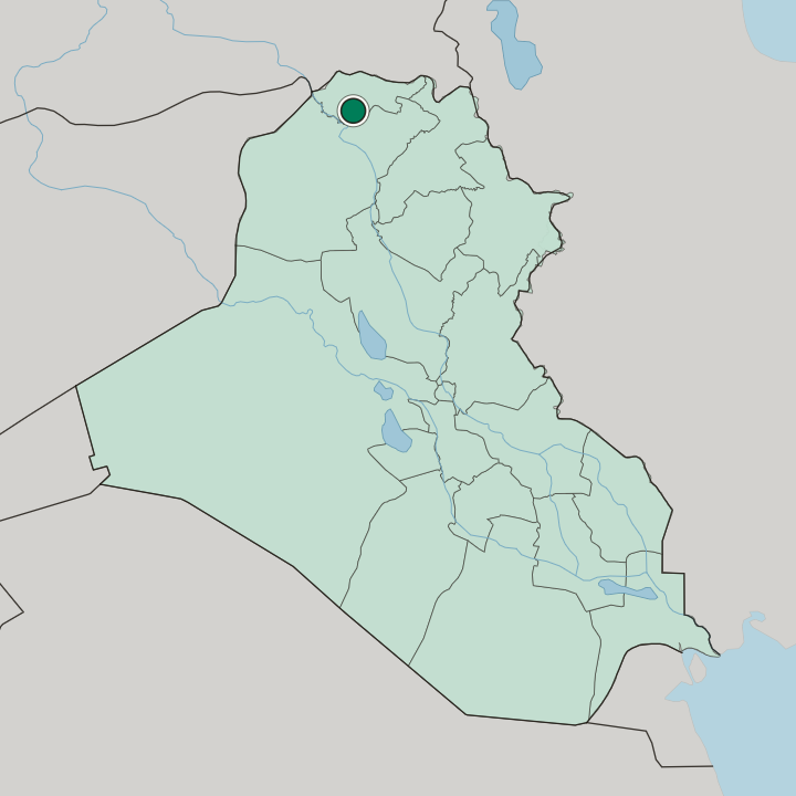 Map showing Dihok — In Iraq