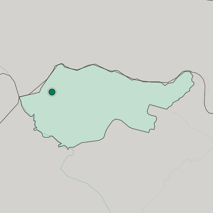 Map showing Zaxo — In Duhok Governorate