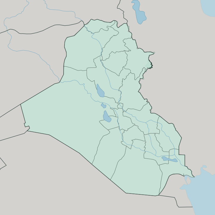 Map showing Halabja Governorate — In Iraq