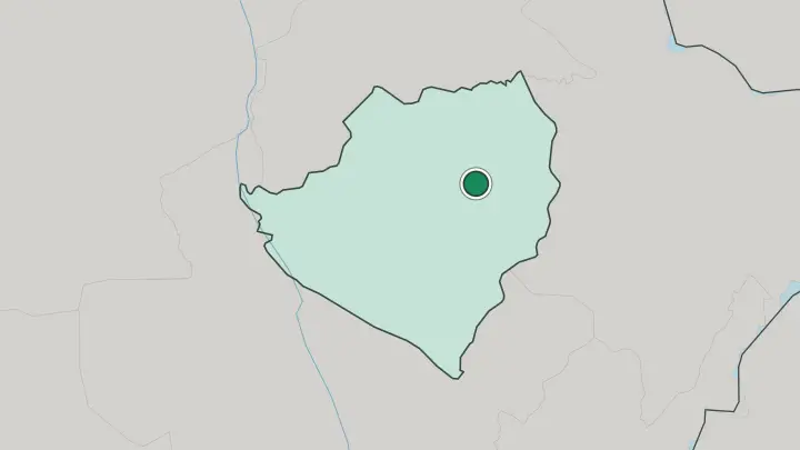 Map of Kirkuk in Iraq