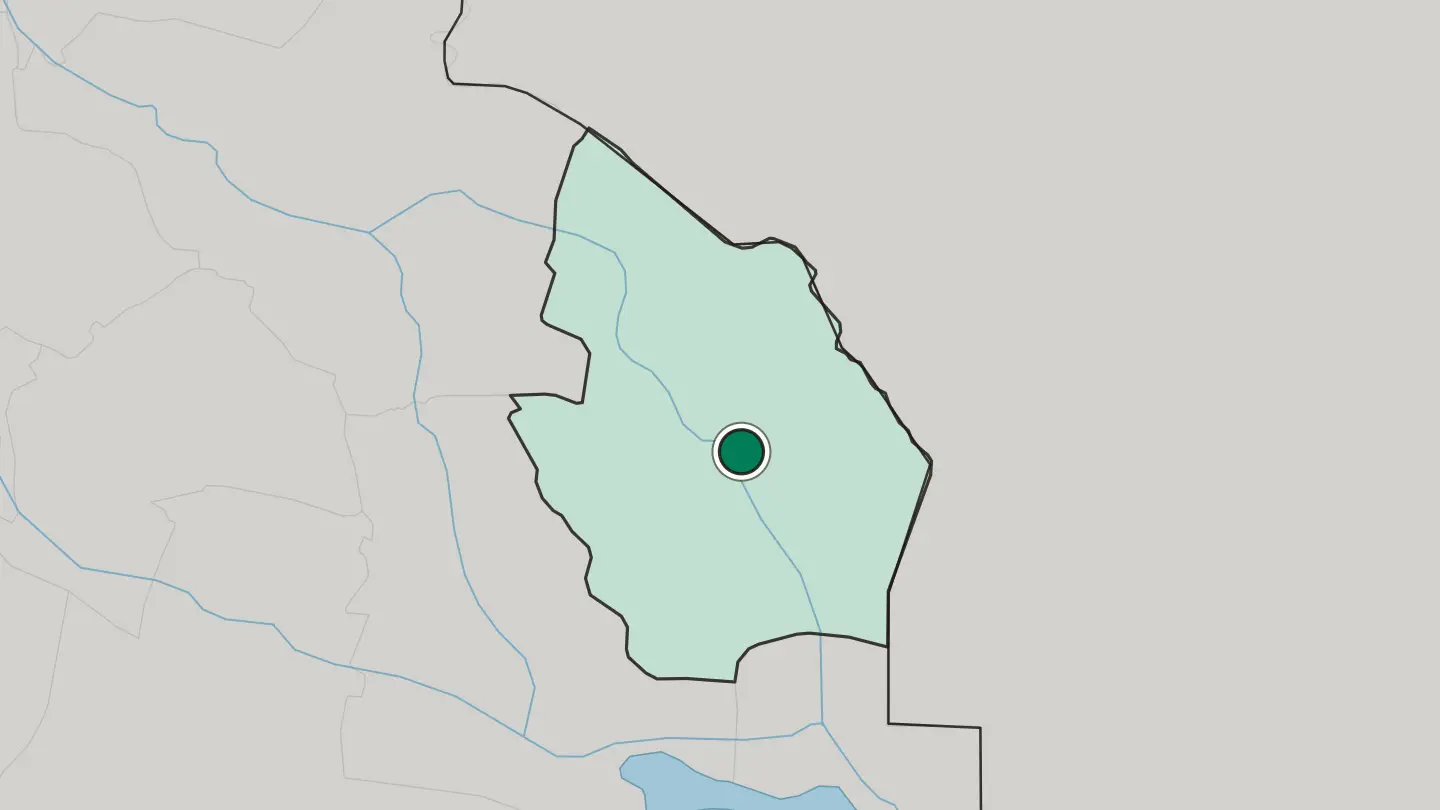 Map of Al ‘Amārah in Iraq