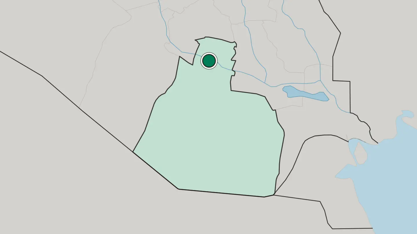 Map of As Samawah in Iraq