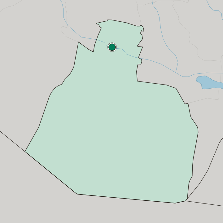 Map showing As Samawah — In Muthanna Governorate