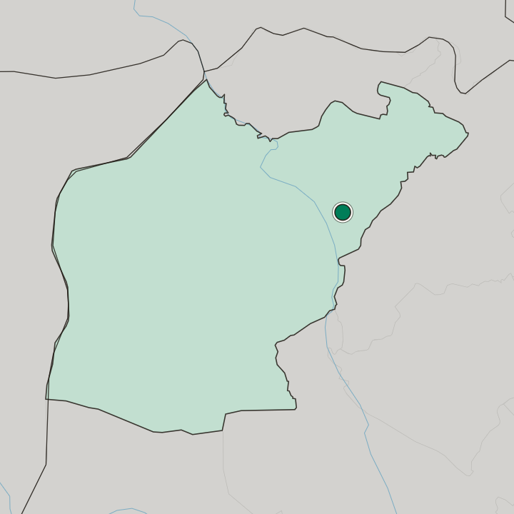 Map showing Al-Hamdaniya — In Nineveh Governorate