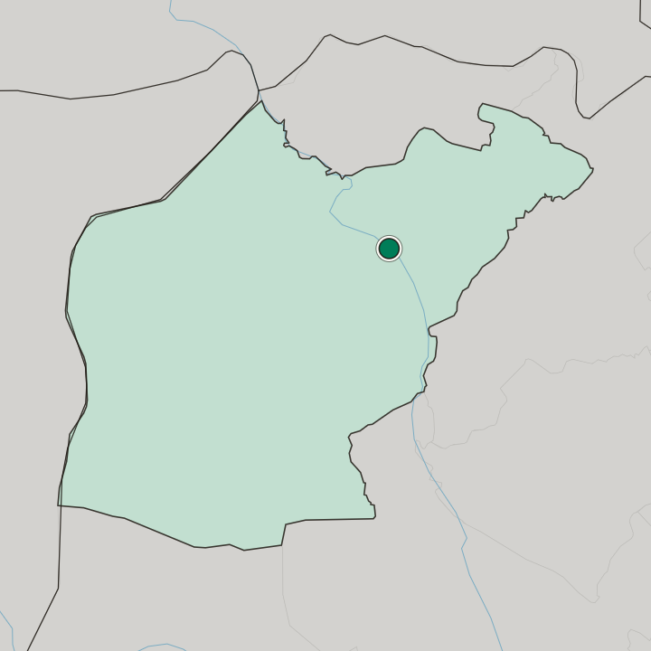 Map showing Mosul — In Nineveh Governorate