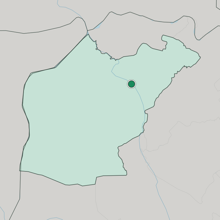 Map showing Mosul — In Nineveh Governorate
