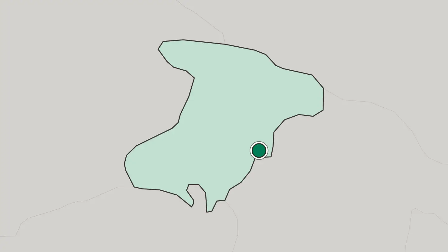 Map of Karaj in Iran